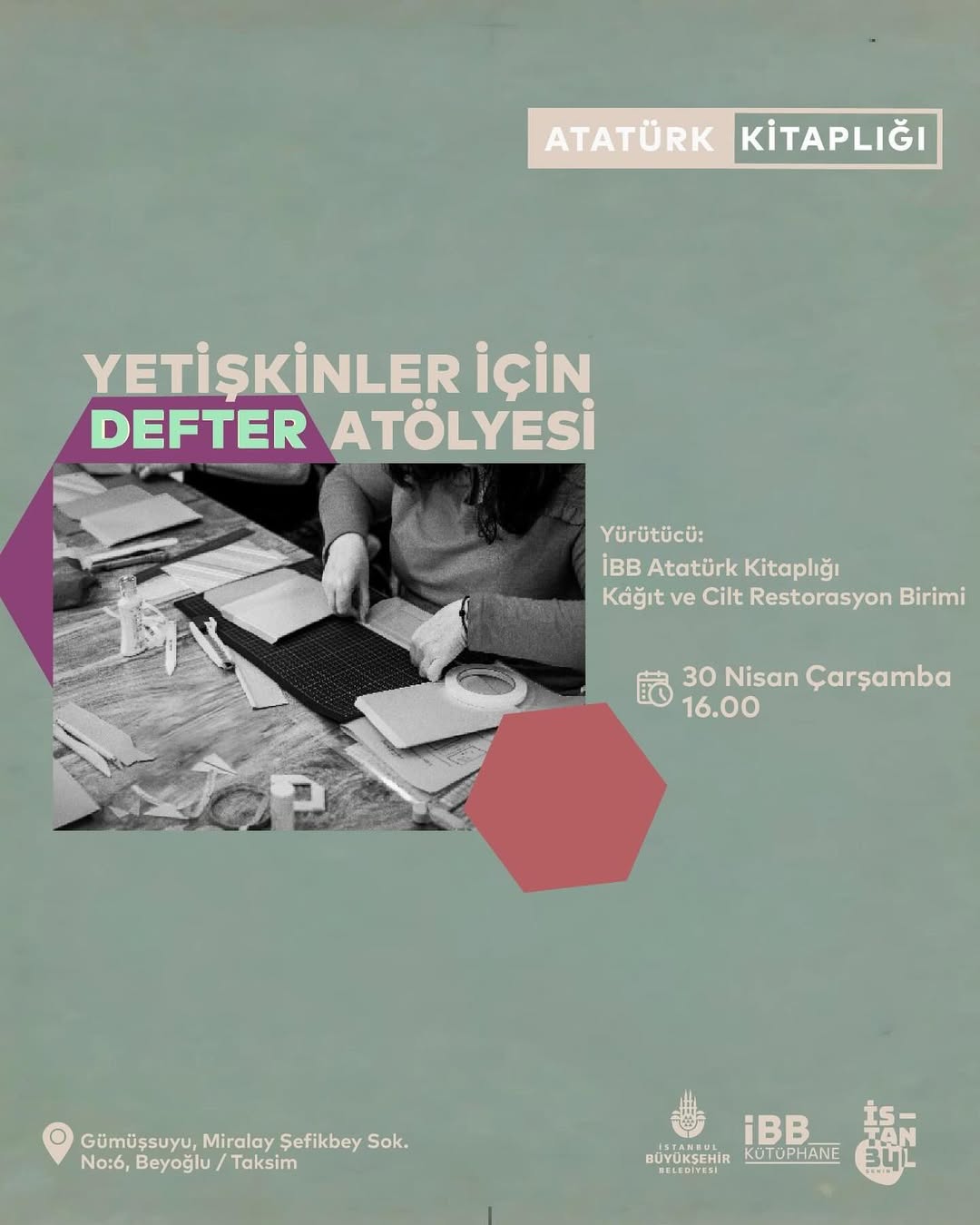 Beyoğlu Belediyesi - Yetişkinler İçin Defter Atölyesi